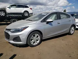 Chevrolet salvage cars for sale: 2019 Chevrolet Cruze LT