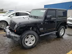 Salvage cars for sale at Woodhaven, MI auction: 2013 Jeep Wrangler Sport