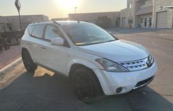 Nissan salvage cars for sale: 2007 Nissan Murano SL