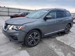 Nissan salvage cars for sale: 2018 Nissan Pathfinder S