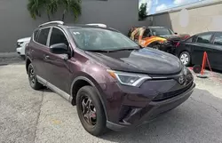 Salvage cars for sale at Miami, FL auction: 2018 Toyota Rav4 LE