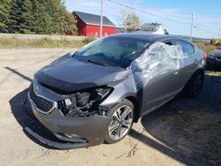 Salvage cars for sale at Montreal Est, QC auction: 2015 KIA Forte EX