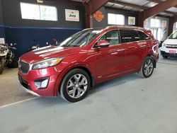 Salvage cars for sale at East Granby, CT auction: 2016 KIA Sorento SX