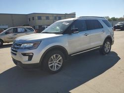 Salvage cars for sale at Wilmer, TX auction: 2018 Ford Explorer XLT