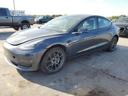 Salvage cars for sale at Grand Prairie, TX auction: 2022 Tesla Model 3