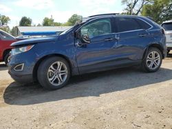 Salvage cars for sale at Wichita, KS auction: 2017 Ford Edge Titanium