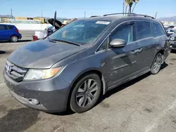 Salvage cars for sale from Copart Van Nuys, CA: 2015 Honda Odyssey Touring