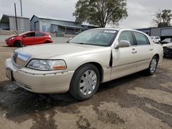 Salvage cars for sale at Albuquerque, NM auction: 2003 Lincoln Town Car Cartier