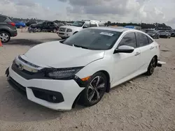 Honda salvage cars for sale: 2017 Honda Civic Touring