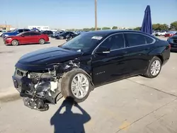 Chevrolet salvage cars for sale: 2018 Chevrolet Impala LT