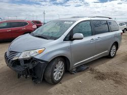 Salvage cars for sale at Greenwood, NE auction: 2017 Toyota Sienna XLE