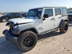 Salvage cars for sale at Houston, TX auction: 2015 Jeep Wrangler Unlimited Sport