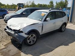 Salvage cars for sale at Duryea, PA auction: 2005 BMW X3 3.0I