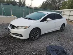 Salvage cars for sale at Riverview, FL auction: 2015 Honda Civic EXL