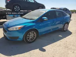 Salvage cars for sale at San Antonio, TX auction: 2015 Ford Focus SE