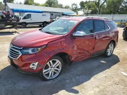 Salvage cars for sale at Wichita, KS auction: 2018 Chevrolet Equinox Premier