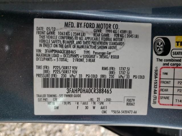 2012 Ford Fusion SE