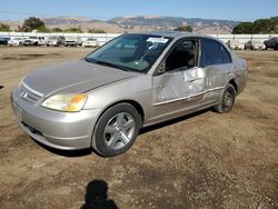 Honda salvage cars for sale: 2002 Honda Civic EX