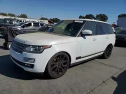 Salvage cars for sale from Copart Sacramento, CA: 2015 Land Rover Range Rover Supercharged