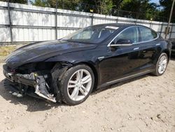 Salvage cars for sale at Hampton, VA auction: 2015 Tesla Model S 70D