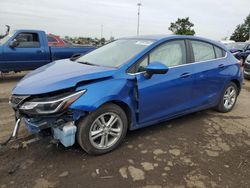 Salvage cars for sale at Woodhaven, MI auction: 2017 Chevrolet Cruze LT