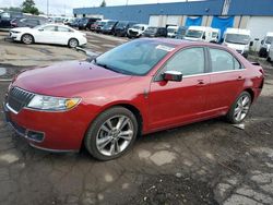 Salvage cars for sale at Woodhaven, MI auction: 2010 Lincoln MKZ