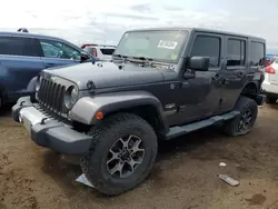 Jeep salvage cars for sale: 2014 Jeep Wrangler Unlimited Sahara