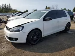 Salvage cars for sale at Bowmanville, ON auction: 2011 Volkswagen Golf