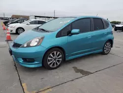 Salvage cars for sale at Grand Prairie, TX auction: 2012 Honda FIT Sport