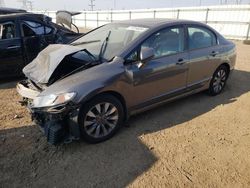 Salvage cars for sale at Elgin, IL auction: 2010 Honda Civic EXL