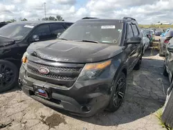 Salvage cars for sale at Woodhaven, MI auction: 2013 Ford Explorer Sport