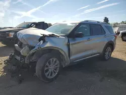 Salvage cars for sale at Davison, MI auction: 2021 Ford Explorer Limited