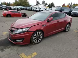 Salvage cars for sale at Woodburn, OR auction: 2012 KIA Optima SX