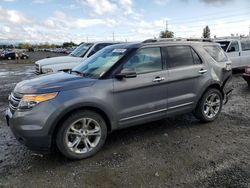 Salvage cars for sale from Copart Eugene, OR: 2013 Ford Explorer Limited