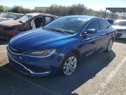 Salvage cars for sale at Las Vegas, NV auction: 2015 Chrysler 200 Limited