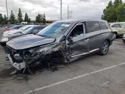 Salvage cars for sale from Copart Rancho Cucamonga, CA: 2020 Infiniti QX60 Luxe