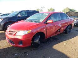 Salvage cars for sale at Elgin, IL auction: 2012 Toyota Corolla Base