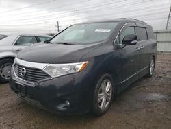 Salvage cars for sale at Dyer, IN auction: 2012 Nissan Quest S