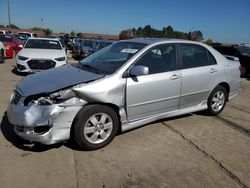 Salvage cars for sale from Copart Wheeling, IL: 2005 Toyota Corolla CE