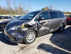 Salvage cars for sale at Leroy, NY auction: 2015 Toyota Sienna XLE