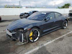 Salvage cars for sale at Van Nuys, CA auction: 2020 Porsche Taycan Turbo