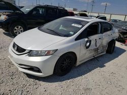 Salvage cars for sale from Copart Haslet, TX: 2015 Honda Civic EXL