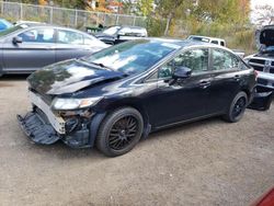 Salvage cars for sale from Copart Ontario Auction, ON: 2013 Honda Civic LX