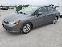 Honda salvage cars for sale: 2012 Honda Civic LX