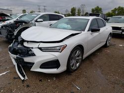 Salvage cars for sale from Copart Elgin, IL: 2021 Acura TLX Technology