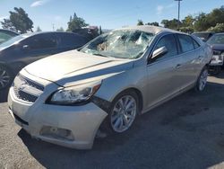 Chevrolet salvage cars for sale: 2013 Chevrolet Malibu LTZ