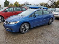 Salvage cars for sale from Copart Wichita, KS: 2014 Honda Civic EX