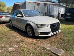Salvage cars for sale from Copart Midway, FL: 2015 Audi A4 Premium Plus