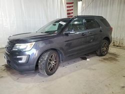 Salvage cars for sale at Central Square, NY auction: 2017 Ford Explorer Sport