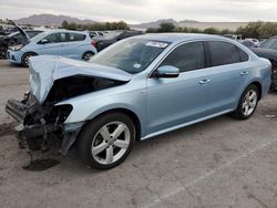 Salvage cars for sale at Las Vegas, NV auction: 2013 Volkswagen Passat SE